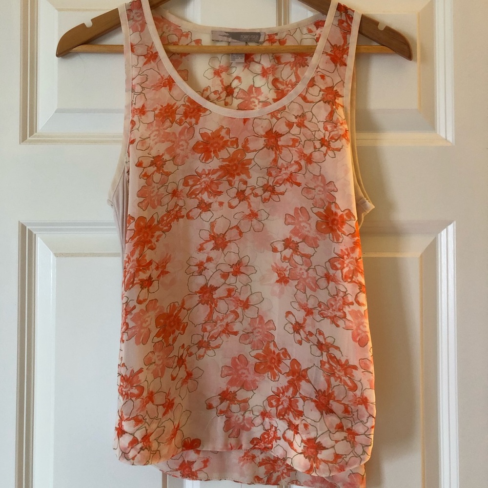 Floral pattern tank